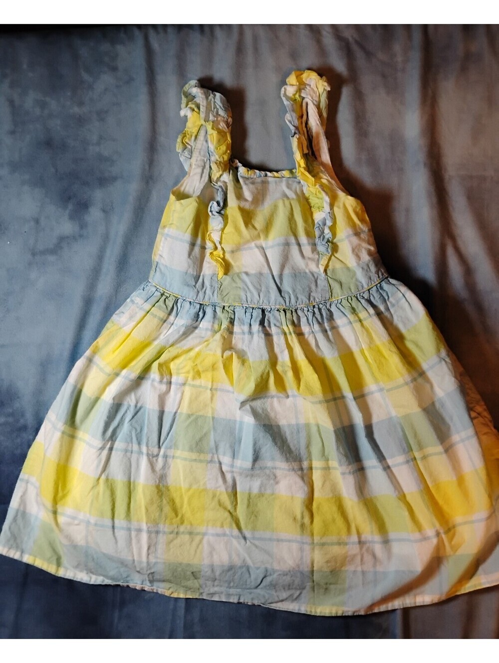 Tommy Bahama Girls 5 plaid ruffle strap sundress
